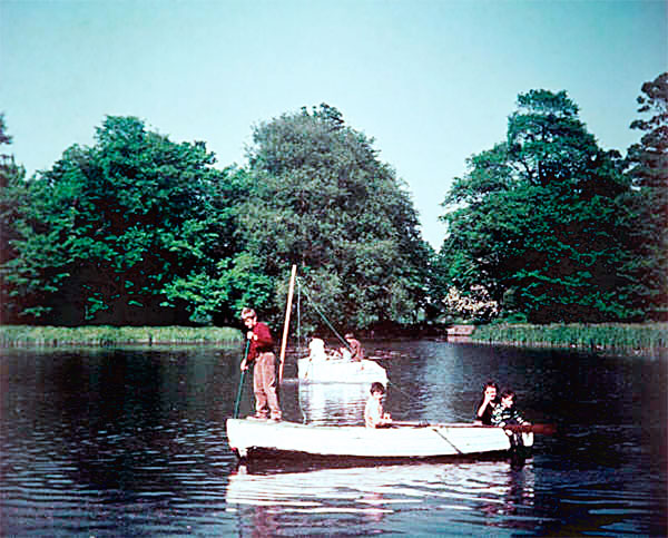 Boating on the lake